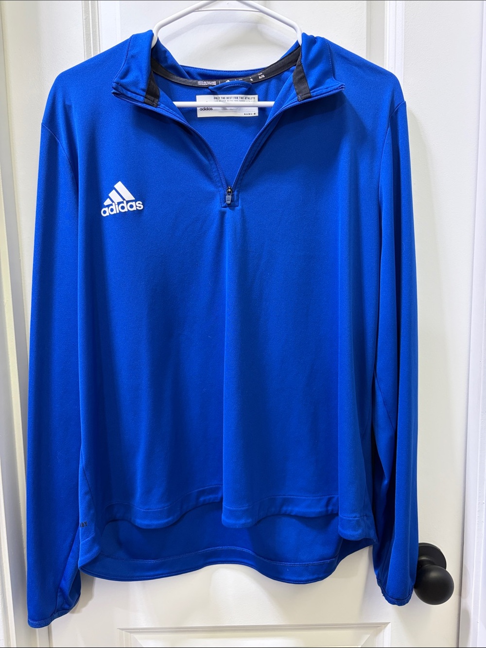 adidas Men’s Bright Blue Half-Zip Training Pullover